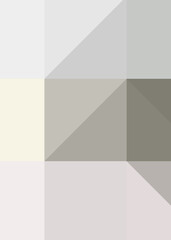 Naklejka premium Abstract color Low-Polygones Generative Art background illustration