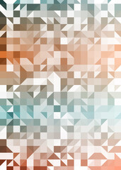 Abstract color Low-Polygones Generative Art background illustration