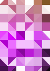 Abstract color Low-Polygones Generative Art background illustration