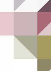 Fototapeta premium Abstract color Low-Polygones Generative Art background illustration