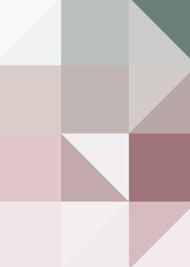 Naklejka premium Abstract color Low-Polygones Generative Art background illustration