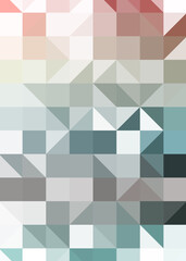 Abstract color Low-Polygones Generative Art background illustration