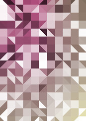 Abstract color Low-Polygones Generative Art background illustration