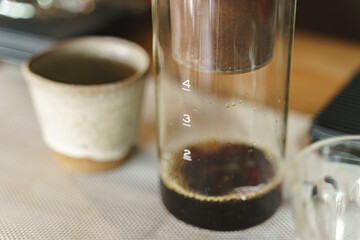 Cold brew coffee drink process