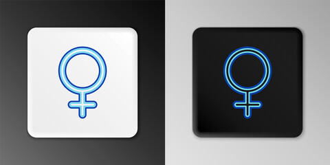 Line Female gender symbol icon isolated on grey background. Venus symbol. The symbol for a female organism or woman. Colorful outline concept. Vector