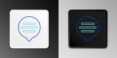 Line Speech bubble chat icon isolated on grey background. Message icon. Communication or comment chat symbol. Colorful outline concept. Vector