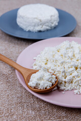 fatty and fat-free cottage cheese