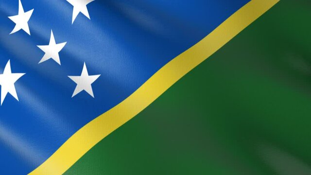 Flag of The Solomon Islands. Flag's footages are rendered in real 3D software. Perfect for TV, Movies, social, HUD, presentations, webs etc.