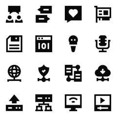 
Set of Technology in Linear Icons

