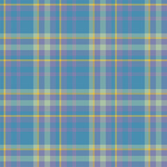 Plaid seamless pattern. Vector background of textile ornament. Flat fabric design.