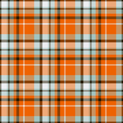 Plaid seamless pattern. Vector background of textile ornament. Flat fabric design.