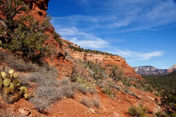 On a hike in the mountains near Sedona Arizona USA
