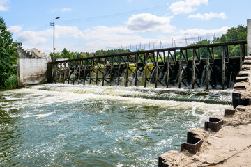 Small river  dam