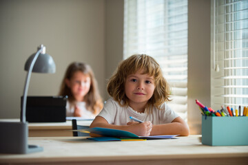 School kids in classroom. Back to school. Knowledge day. Schooling days.