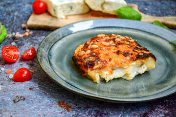 background, baked, barbecue, cheese, closeup, cooked, cooking, cuisine, delicious, dinner, dish, fillet, fish, food, fresh, fried, gorgonzola cheese, gourmet, green, grill, grilled, healthy, herb, hom