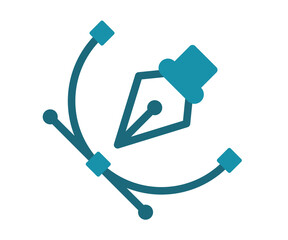 anchor point vector single isolated icon with solid line style