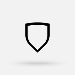 Shield Icon. Sign of Protection,Guard and Security. Insurance or Immunity Symbol.