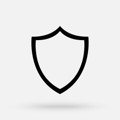 Shield Icon. Sign of Protection,Guard and Security. Insurance or Immunity Symbol.