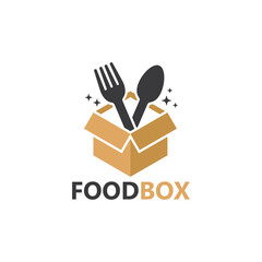 Food box logo template design