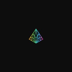 abstract colorful prism vector