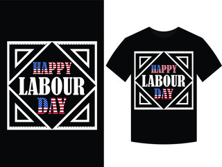 Happy Labour Day T-shirt Design, unique t-shirt design vector, typography labour day t-shirt.
