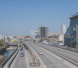  View of the avenue Sievers and Railway Square on April 05; 2016 in Rostov-on-Don