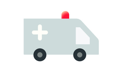 Ambulance, Hospital, Vehicle, Medical, Van, Service, Transport, Urgent, Doctor, Car free vector image icon