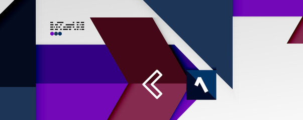 Shiny color triangles and geometric shapes vector abstract background