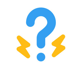 brainstorm question rethink single isolated icon with flat style