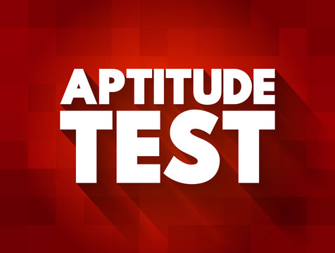 Aptitude Test Text Quote, Concept Background