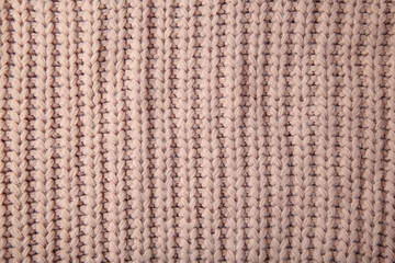 Beige knitted texture or background for text