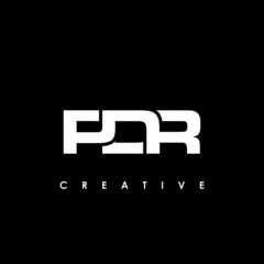 PDR Letter Initial Logo Design Template Vector Illustration