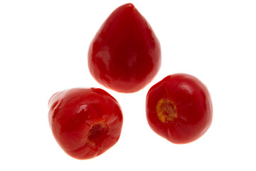 pickled chili peppers isolated
