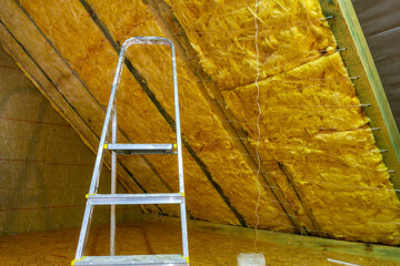 Thermal insulation of the attic in the house