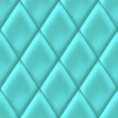 Naklejka na ściany i meble Blue background with rhombus indentations. Seamless geometric pattern with rhombus .
