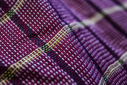 purple fabric texture warp and weft macro