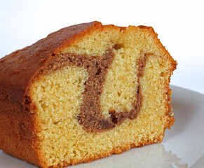 homemade cake with cocoa