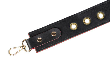 black leather belt