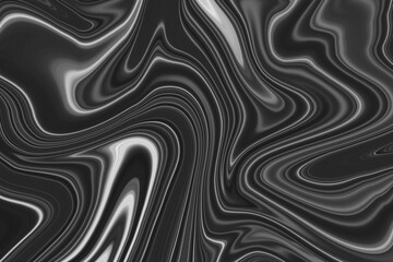 Obraz premium The texture of black and white marble for a pattern of packaging in a modern style. Beautiful drawing with the divorces and wavy lines in gray tones for wallpapers and screensaver.