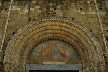 Atri - Abruzzo - The precious lunette of the Cathedral of Santa Maria Assunta