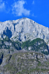 Fototapeta na wymiar Mount Cimone im Raccolana-Tal in Italien 