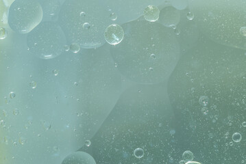 Abstract Green water bubbles background