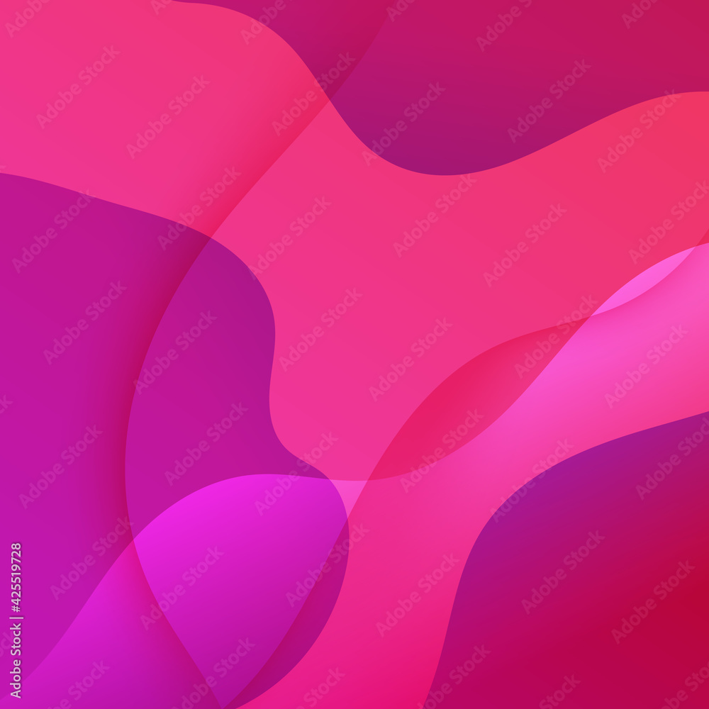 Aufkleber flat design abstract curve pink gradient background