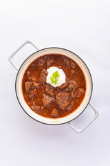 Beef goulash closeup