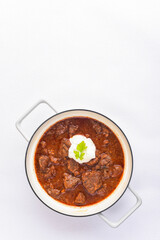 Beef goulash closeup