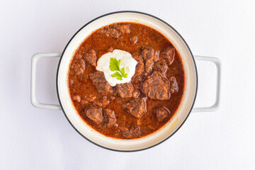 Beef goulash closeup
