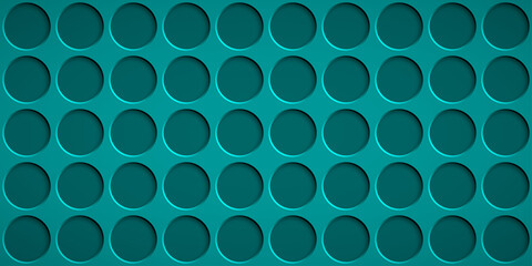 Abstract background with circle holes in light blue colors