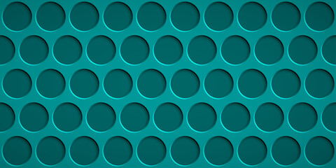 Abstract background with circle holes in light blue colors