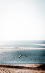 Paragliding on the beach