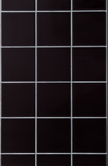 Black ceramic bathroom wall tile pattern for background